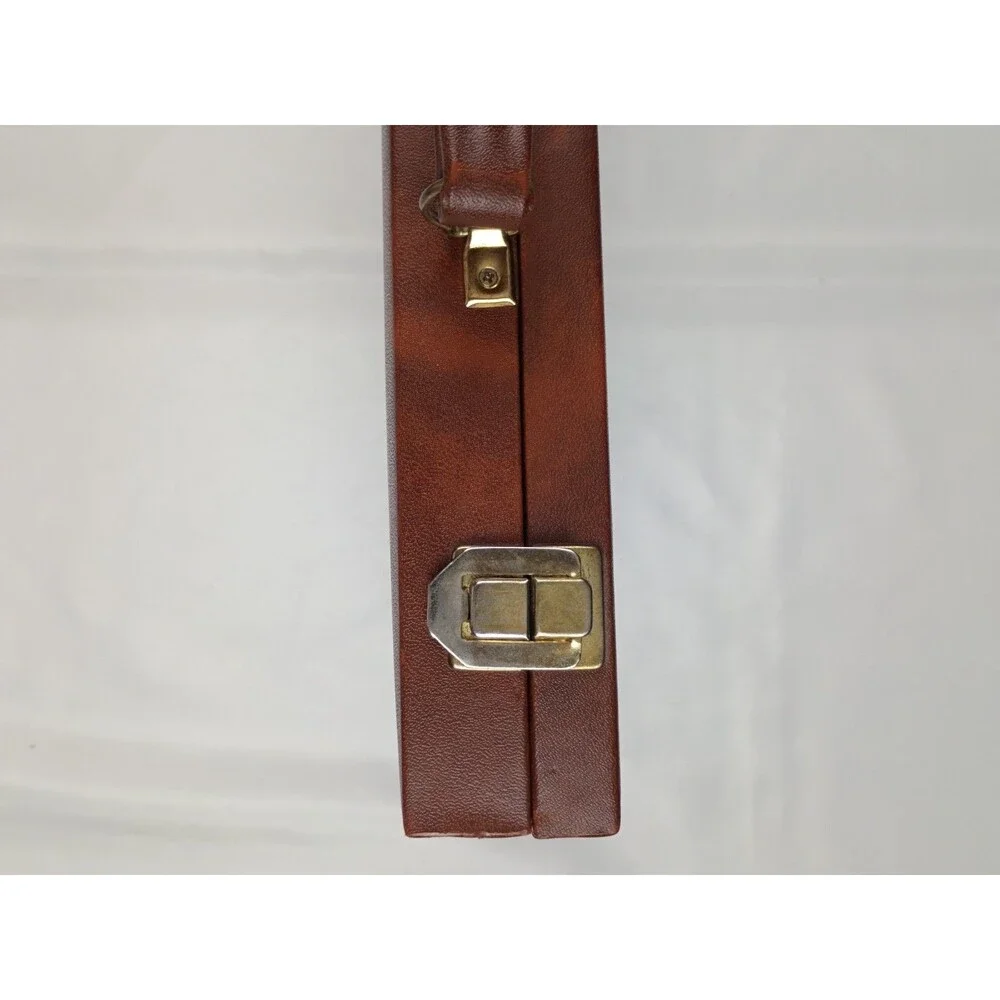 Vintage Cardinal Rummy-O Tile Game Faux Leather Case 106 Tiles 4 Racks 7 Legs